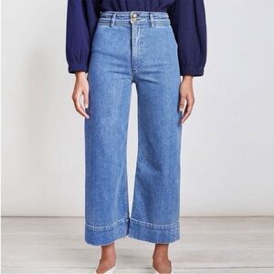 Apiece Apart Blue Wide Leg Jeans